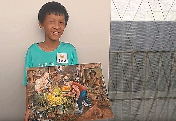 秉謙心靈手巧,把人物特色畫的活靈活現